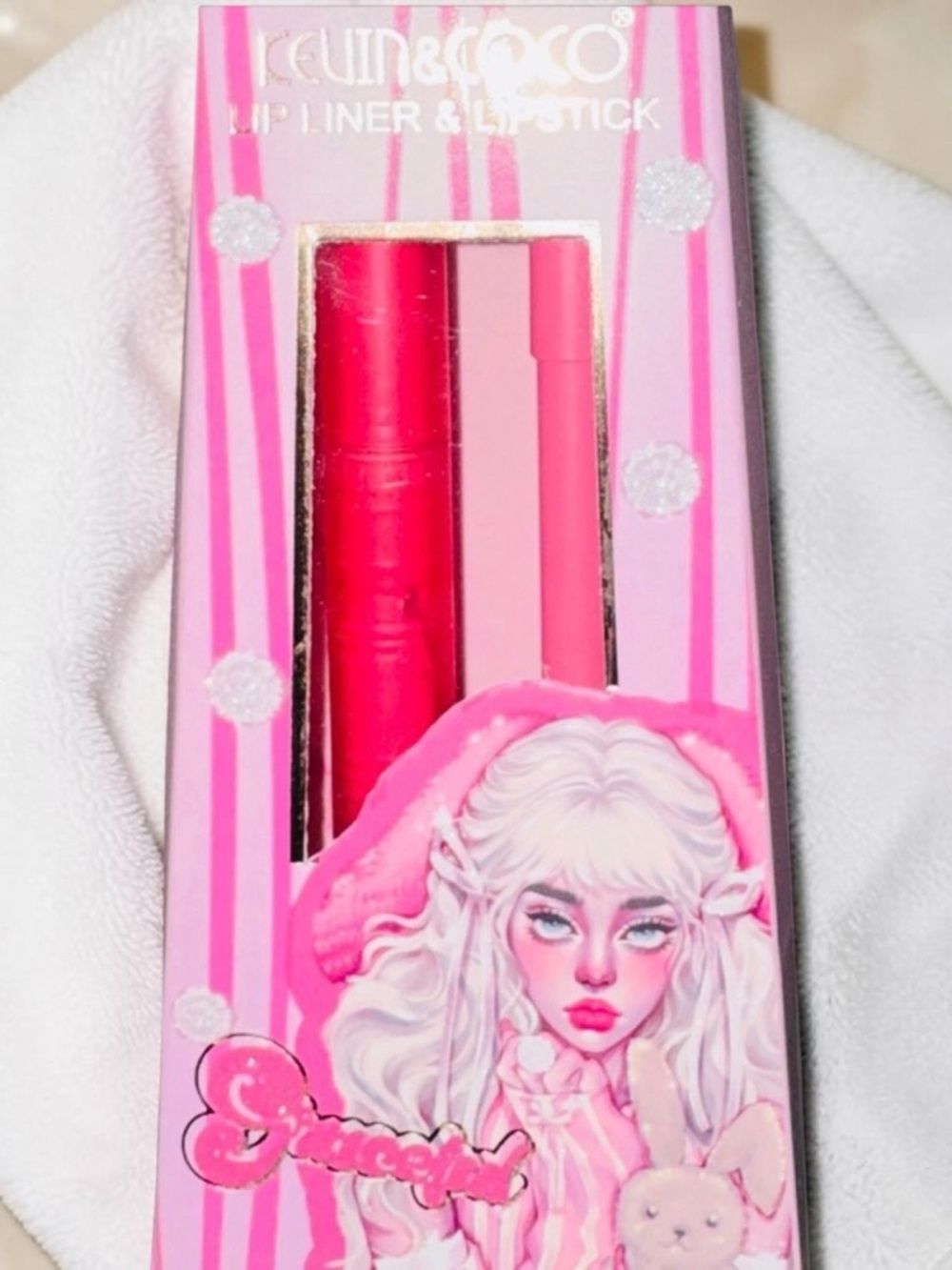 Kevin & Coco Pink Lip Liner & Lipstick Set